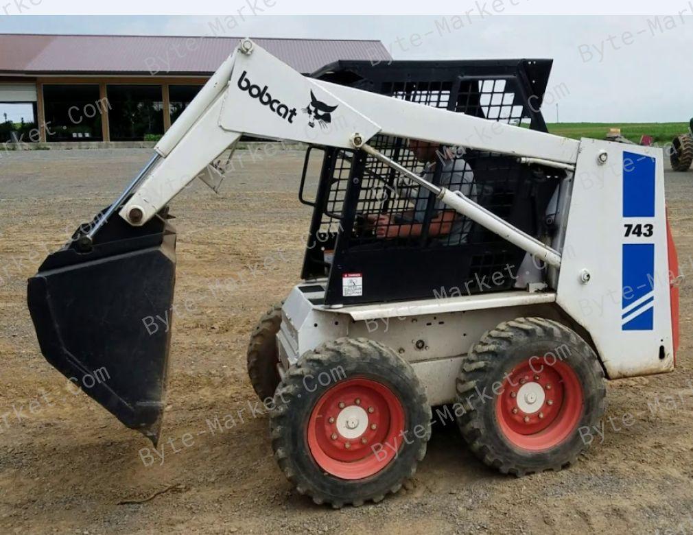 Bobcat Skid Steer Loaders 741, 742, 743, 743DS Service Manuals in PDF image