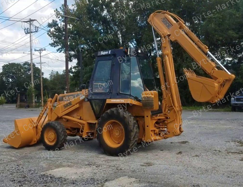 Case 580 Super E Construction King Loader Backhoe Parts Catalog in PDF image