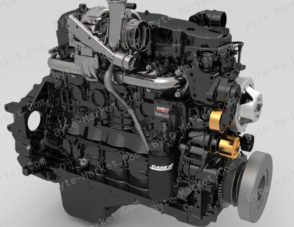 Case 8.3 and 9.0L 6 Engine Set of Service Manuals in PDF image