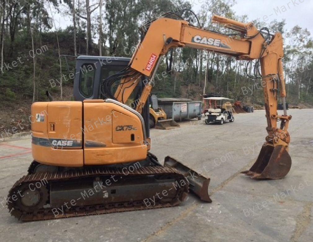 Case CX75SR-CX80 Crawler Excavators Service Manuals in PDF image