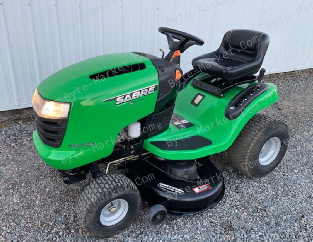 John Deere 14.542GS 1642HS 17.542HS Sabre Lawn Tractor Technical Manual in PDF image