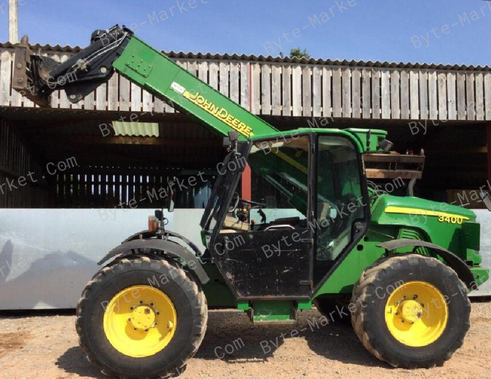 John Deere 3200 and 3400 Telescopic Handlers technical manual in PDF image