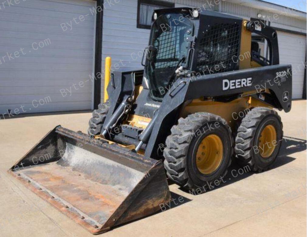 John Deere 332D Skid Steer Loader Parts Manual in PDF image