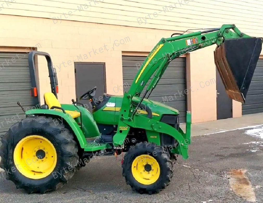 John Deere 4105 Compact Utility Tractor Technical Manual in PDF image