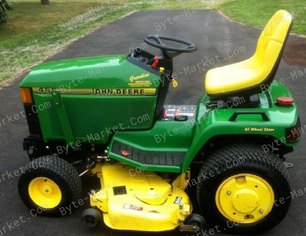 John Deere 415/455 Lawn and Garden Tractors Technical Manual in PDF image