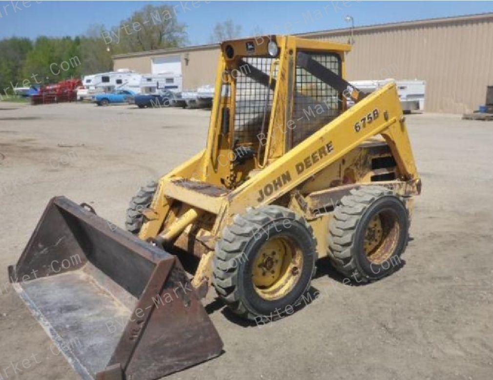 John Deere 675/675B Skid Steer Loaders Technical Manual in PDF image