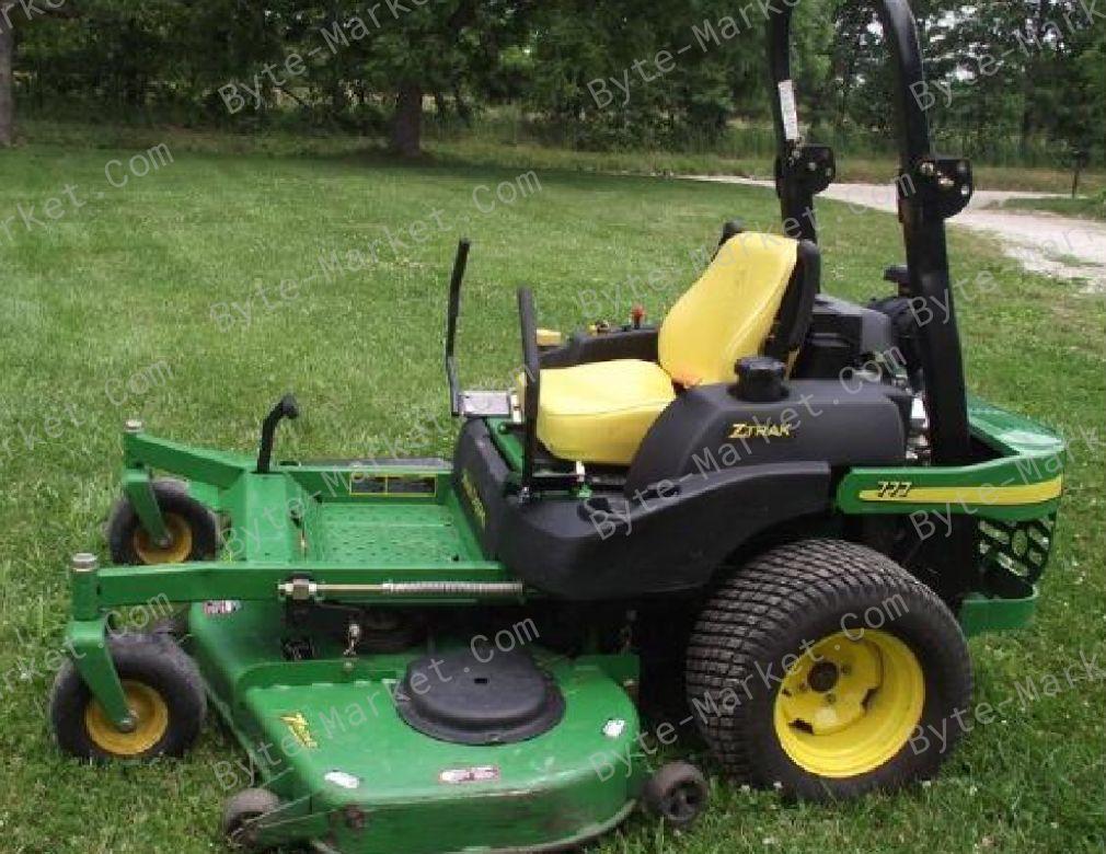 John Deere 777/797 Max-Frame Z-Trak Mower Technical Manual in PDF image