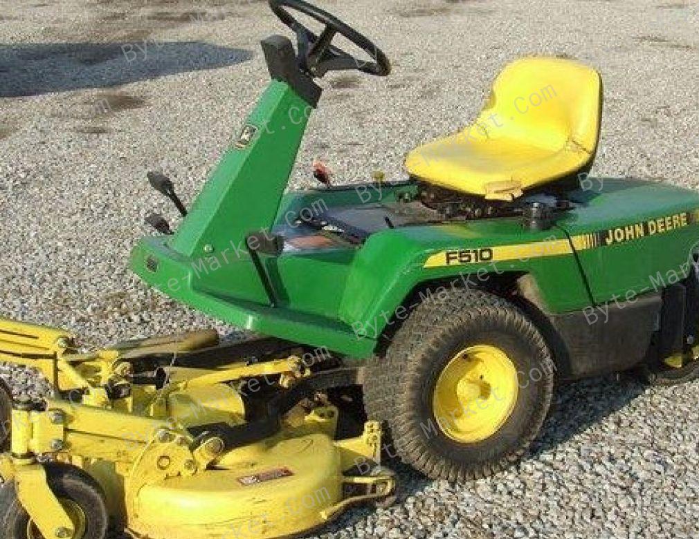 John Deere F510/F525 Residential Front Mowers Technical Manual in PDF image