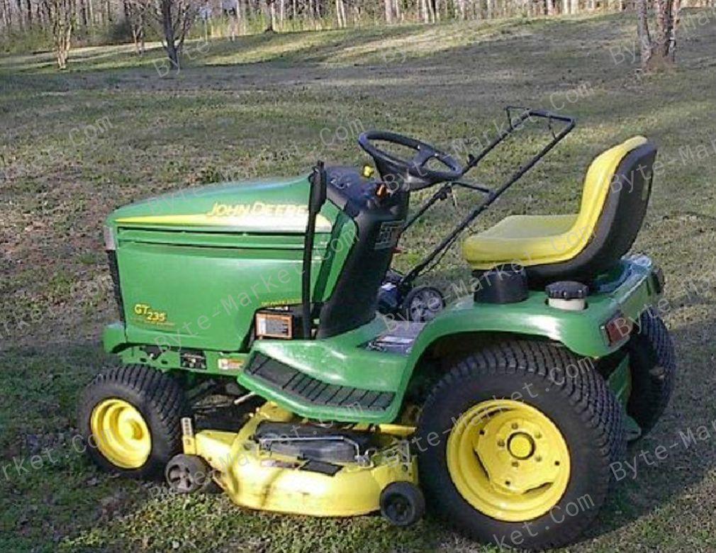 John Deere GT225 GT235 GT235E GT245 Lawn Garden Tractor Technical Manual in PDF image