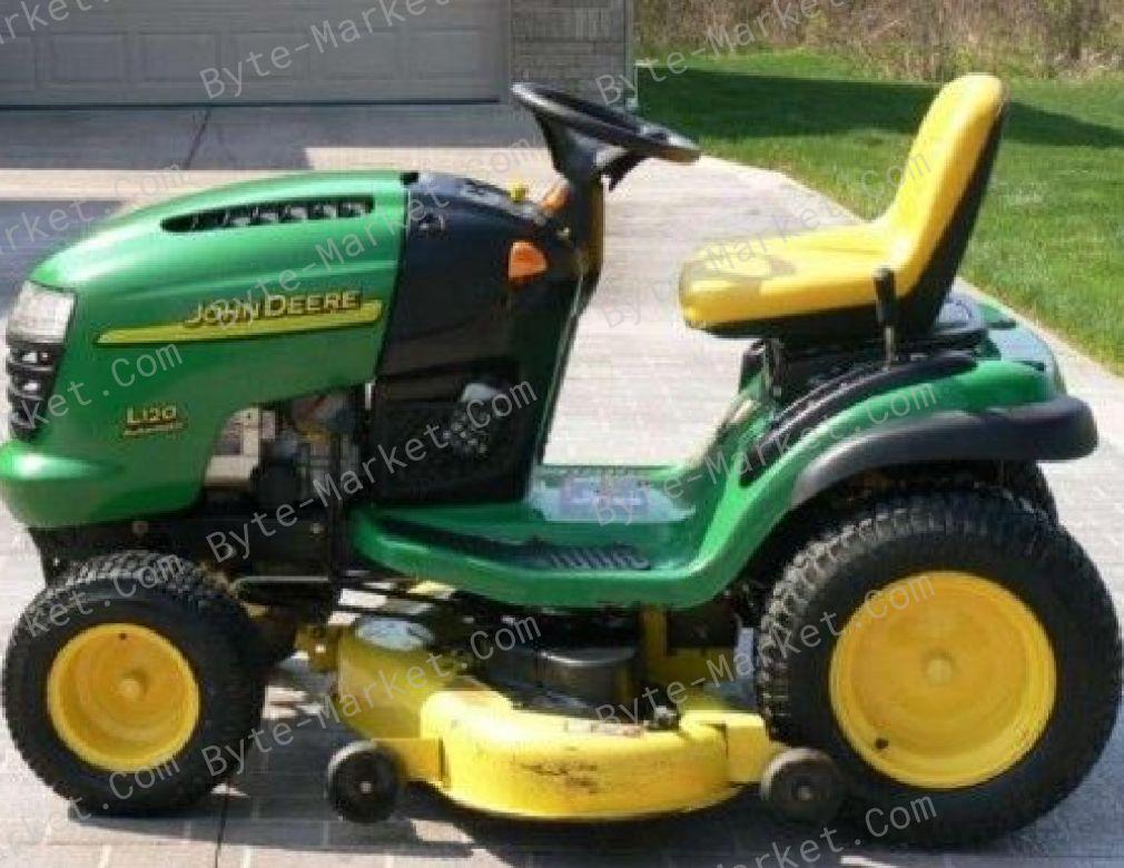 John Deere L105/L107/120 Lawn Tractors Technical Manual in PDF image