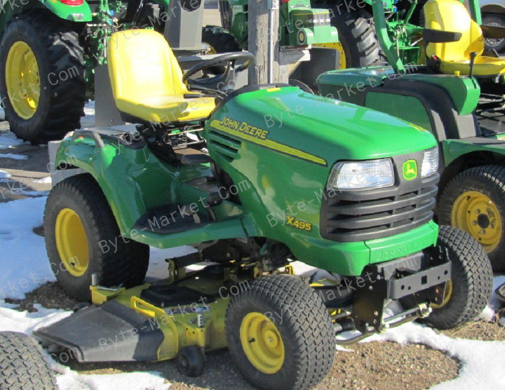 John Deere Lawn/Garden Tractor X495/X595 4WD Diesel Repair Technical Manuals in PDF image