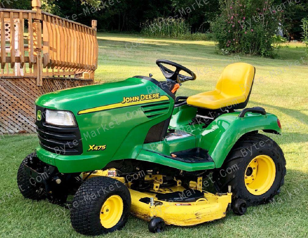 John Deere X465/X475/X485/X575/X585 Garden Tractors Technical Manual in PDF image