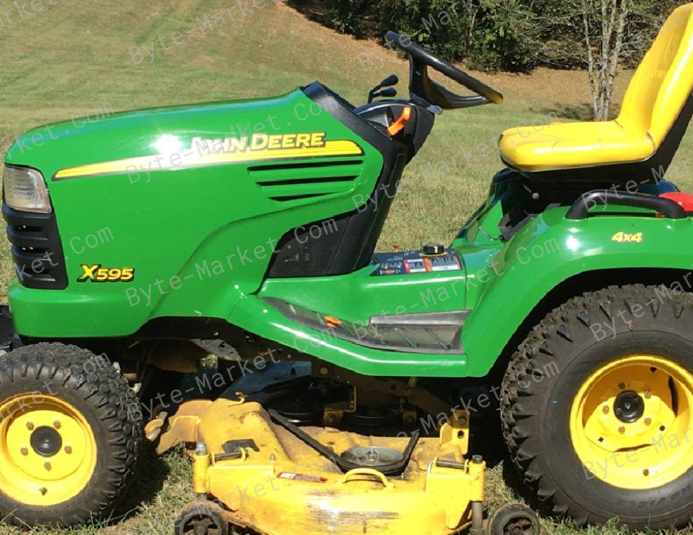 John Deere X495/X595 Garden Tractors Techical Manual in PDF image