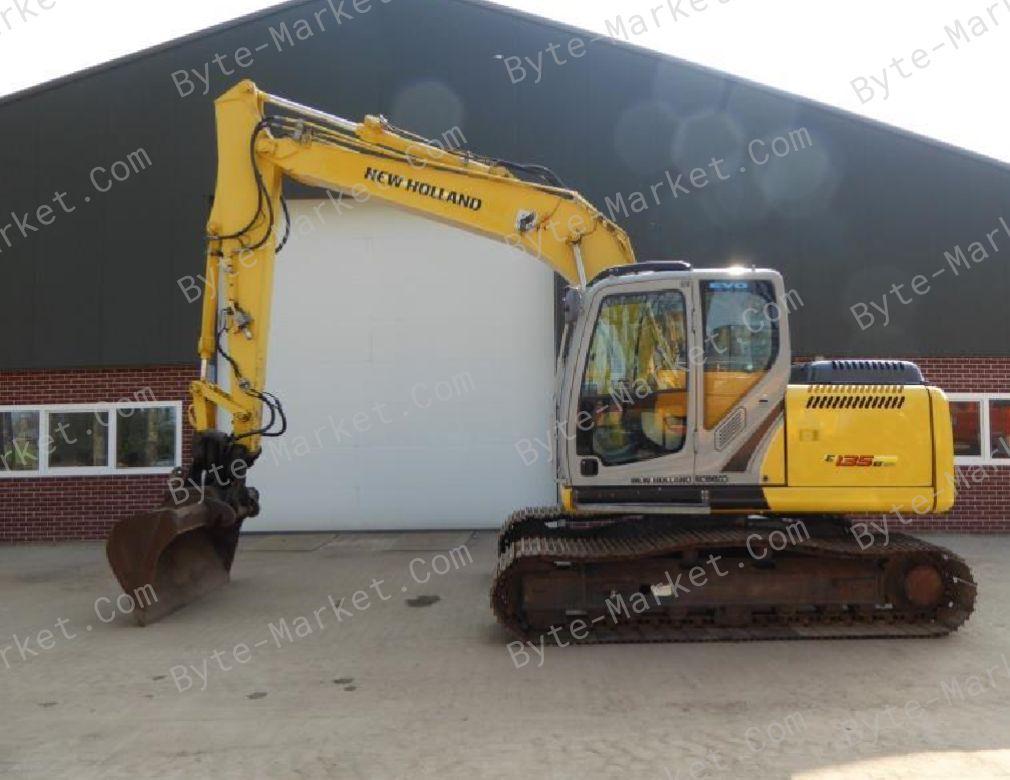 New Holland E135B Crawler Excavator Service Manual in PDF image