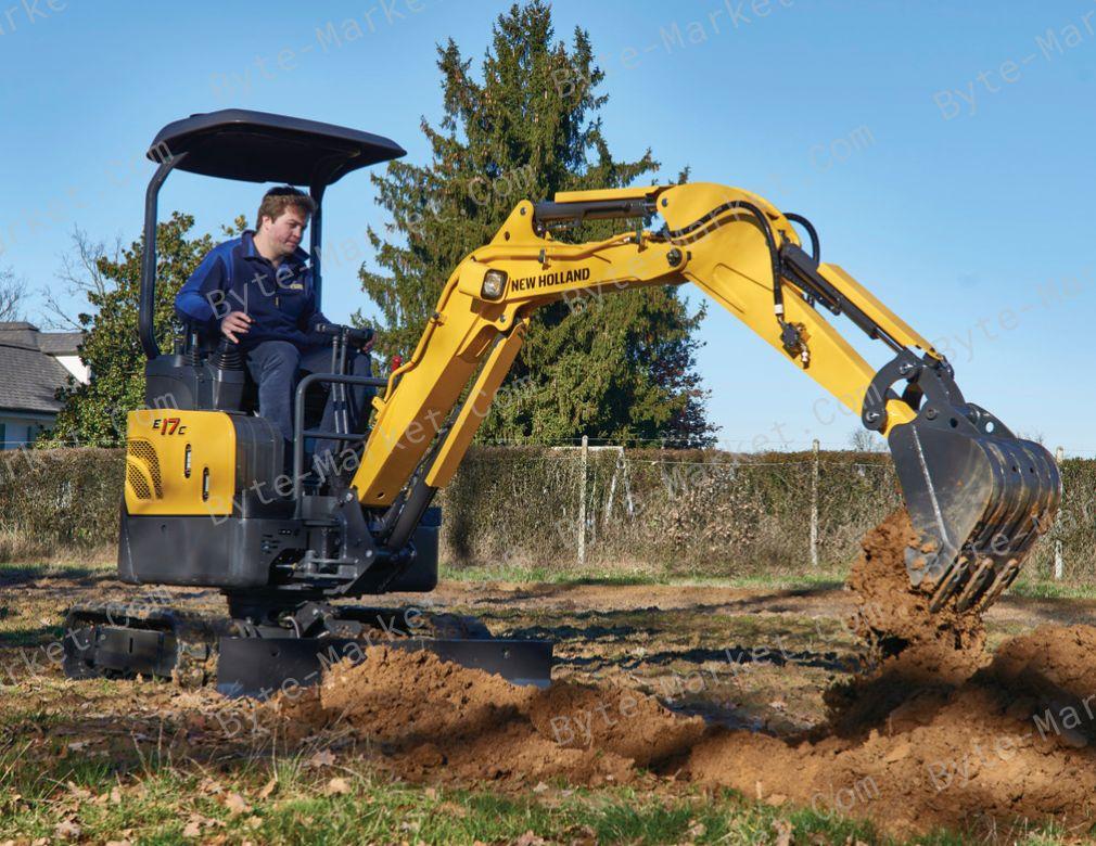 New Holland E17C Mini Excavator Set of Manuals in PDF image