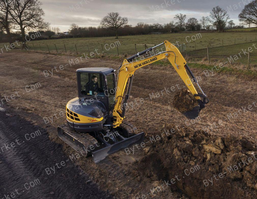 New Holland E45B SR/E50B SR/E55B Mini Excavator Service Manual in PDF image