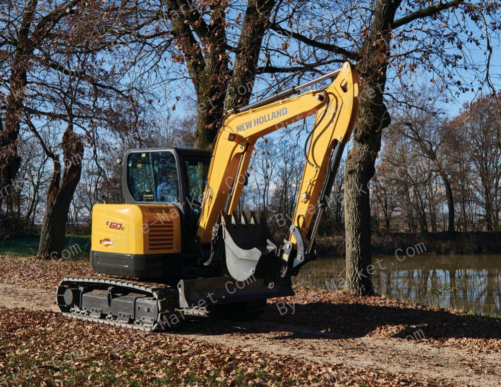 New Holland E60C Mini Excavator Set of Manuals in PDF image
