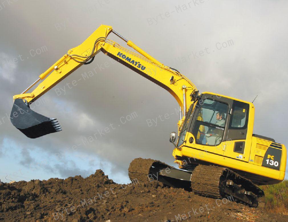 Komatsu Hydraulic Excavator PC130-8 Set of Manuals in PDF image