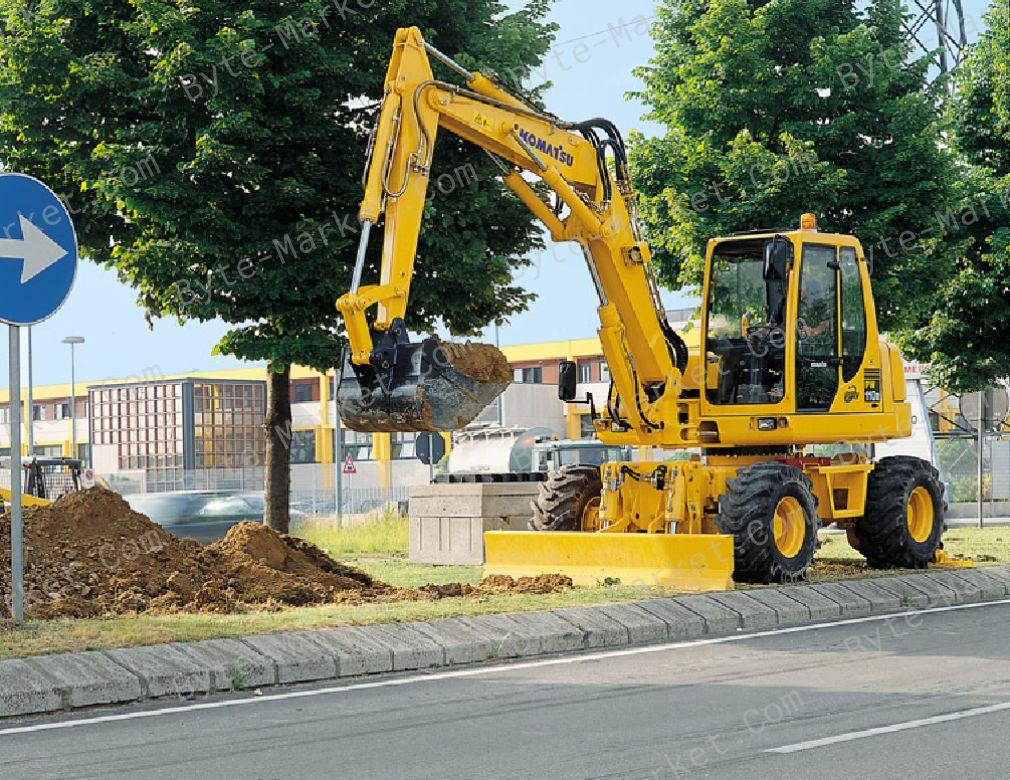 Komatsu PW110R-1 Hydraulic Excavator Shop Manuals in PDF image