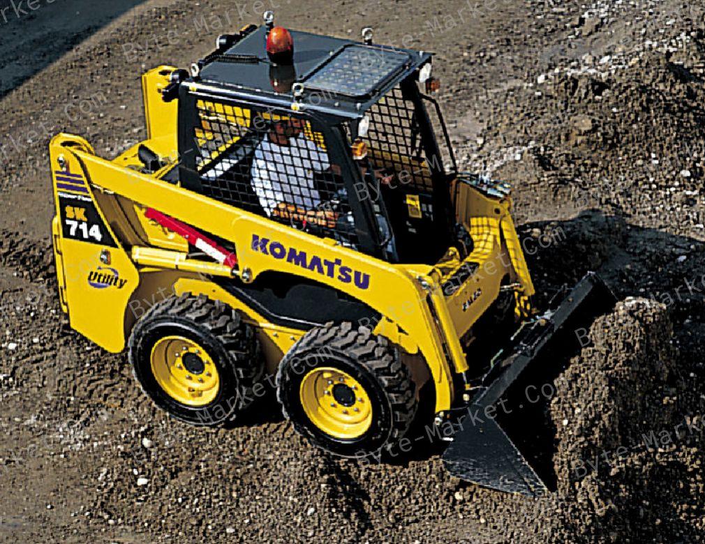 Komatsu SK714-5 SK815-5 SK815-5 Turbo Skid Steer Loader Shop Manuals in PDF image
