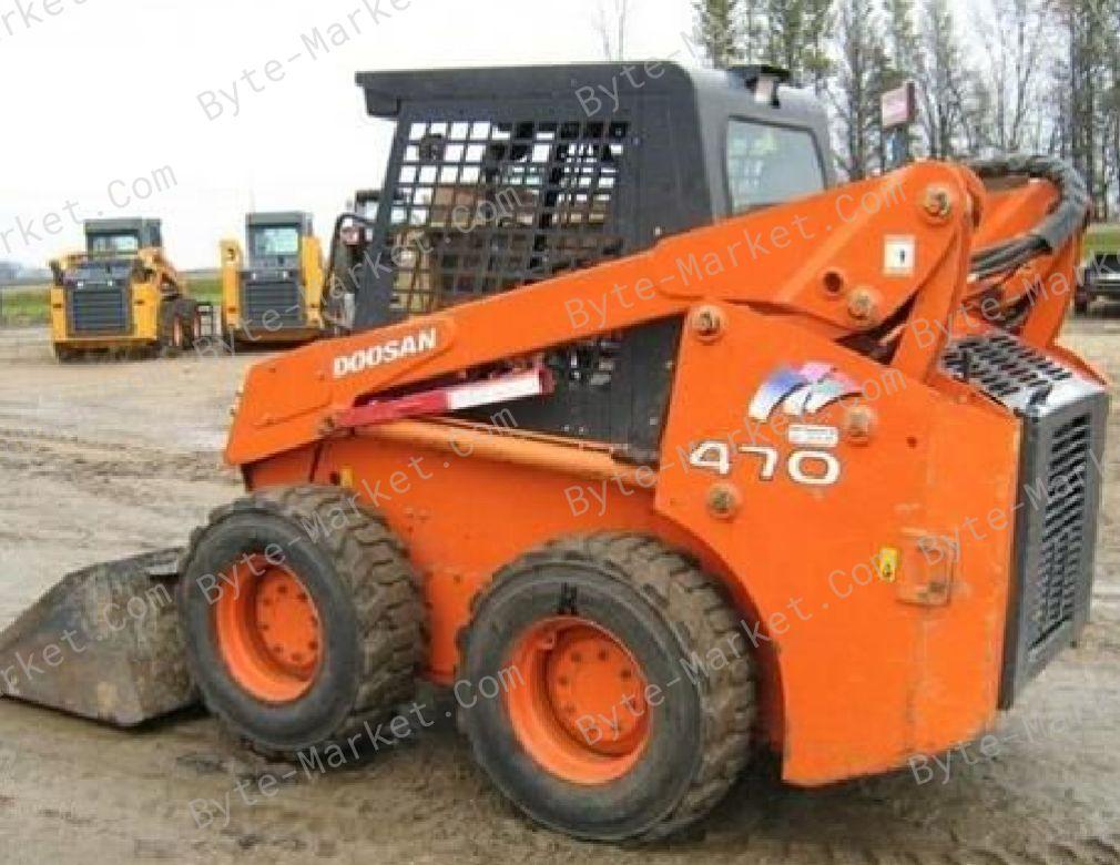 Daewoo Doosan 470 Plus Skid Steer Loader Set Schematics of PDF image