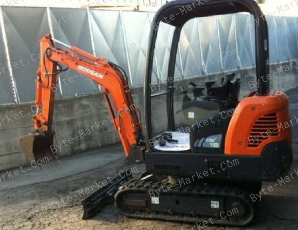 Daewoo Doosan Crawler Excavator DX15/DX18 Schemes Set of PDF image