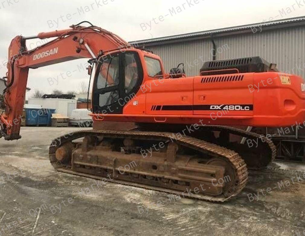Daewoo Doosan DX480LC/DX520LC Track Excavator Set of Manuals in PDF image