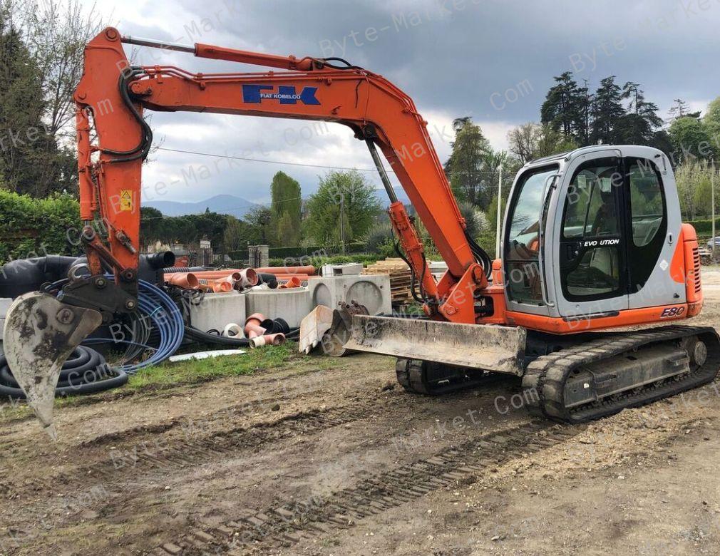 Fiat Kobelco E80 Evolution Excavator Workshop Manual in PDF image