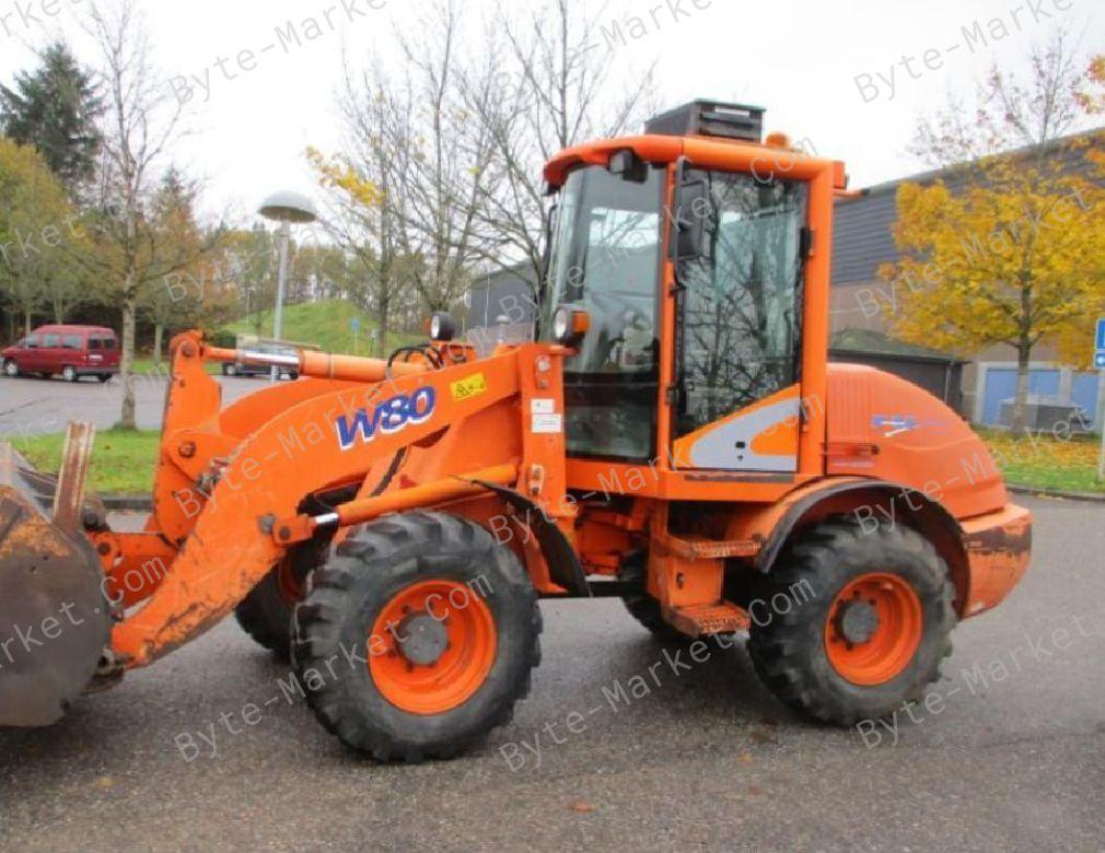 Fiat Kobelco W80 Wheel Loader Technical Handbooks in PDF image