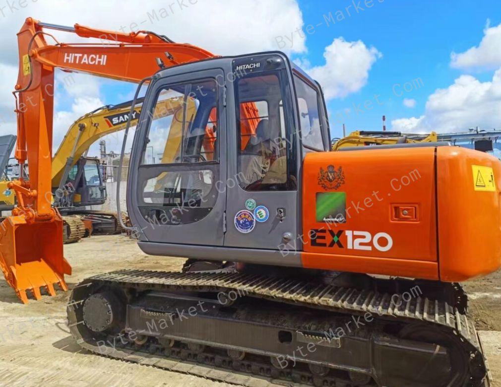 Hitachi EX120-5 Excavator Workshop/Operators Manuals in PDF image