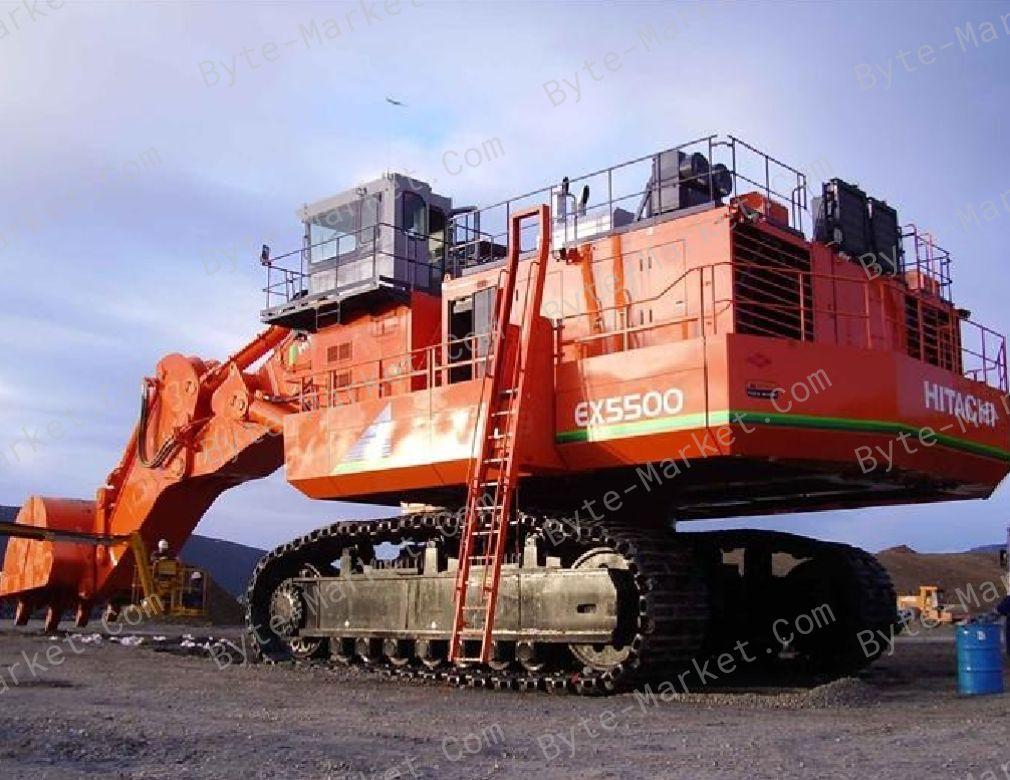Hitachi EX5500 Excavator Parts Catalog in PDF image