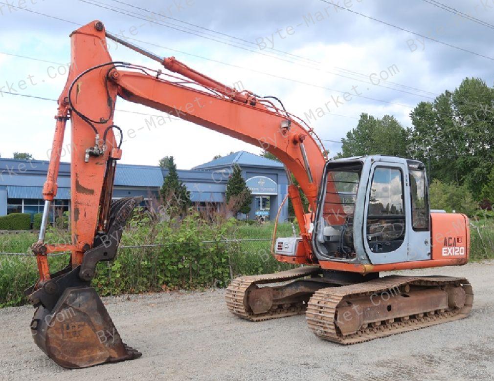 Hitachi Hydraulic Excavator EX120 Equipment Components Parts Lists in PDF image