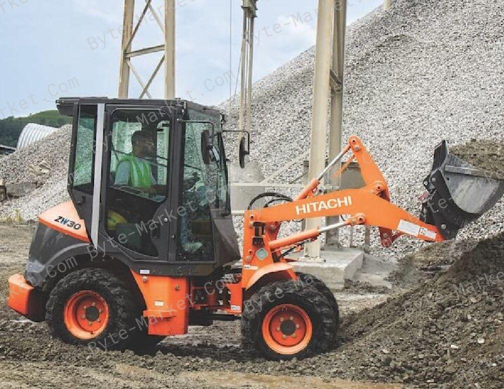 Hitachi Wheel Loader ZW30, ZW40, ZW50 Technical Manuals in PDF image