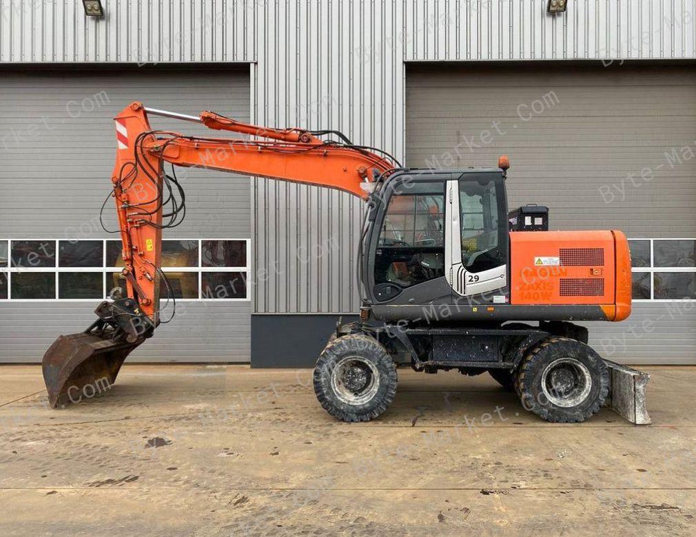 Hitachi Zaxis 140W-3 Wheeled Excavators Set of Manuals in PDF image