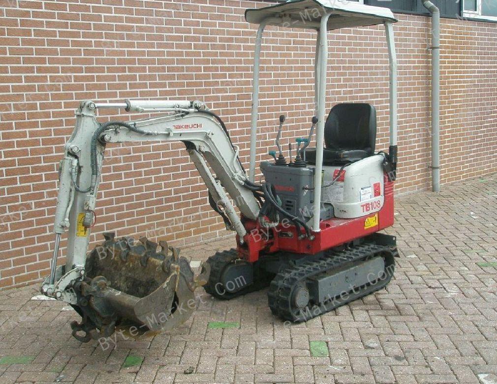 Takeuchi TB108 Compact Excavator Workshop Manual in PDF image