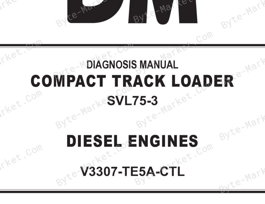 Kubota SVL75-3 Diagnostic Manual — RY910-31112 image