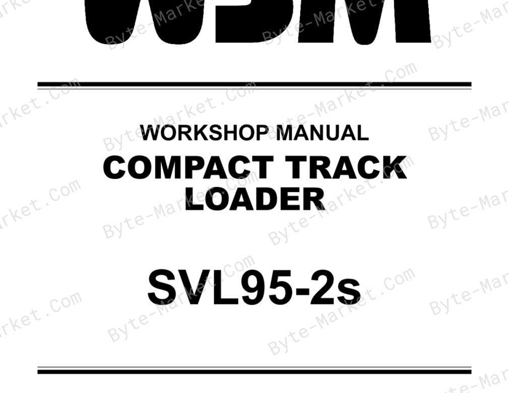 Kubota SVL95-2S Workshop Manual — RY911-31030 image