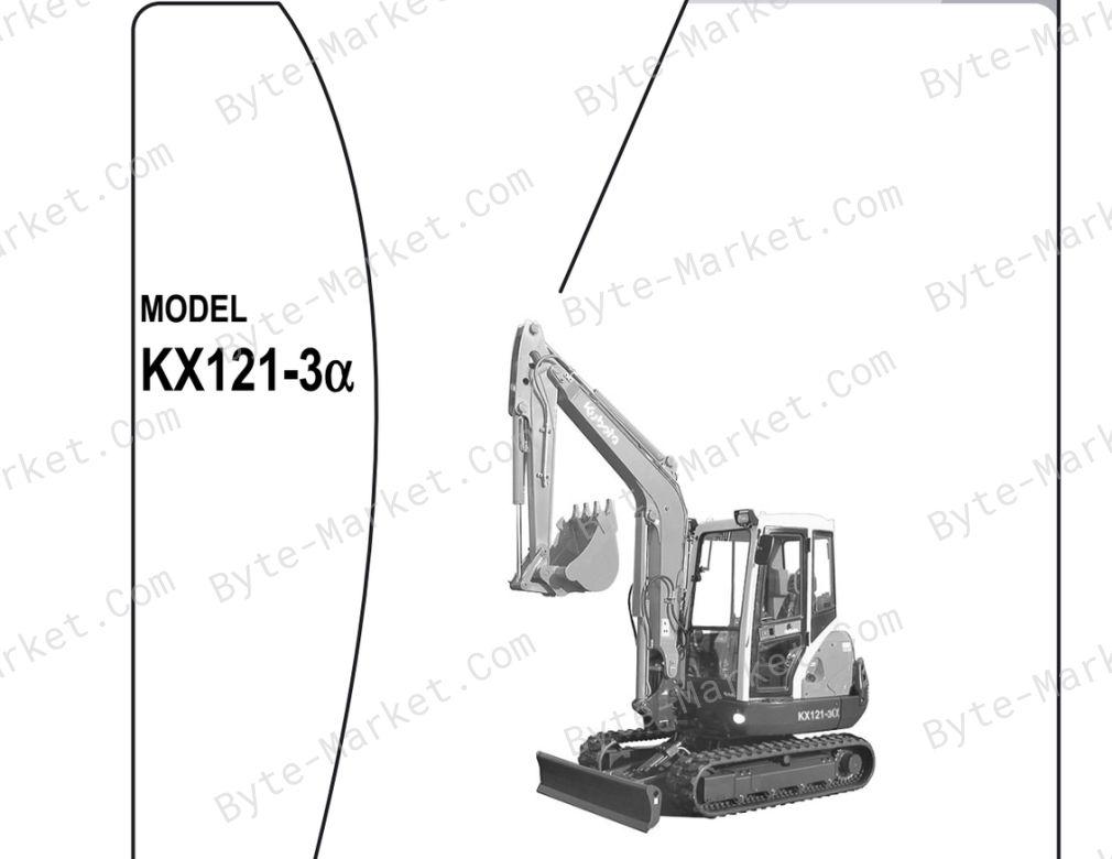 Kubota KX121-3A Operating Instructions — RG738-8135-8 image
