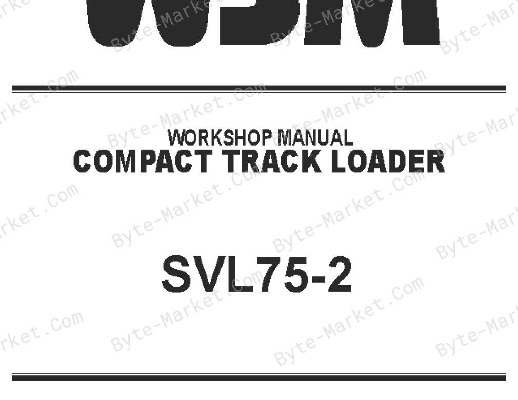 Kubota SVL75-2 Workshop Manual — RY911-30550 image