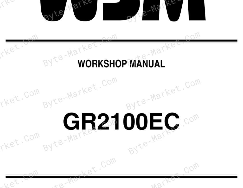 Kubota GR2100EC Workshop Manual — 9Y011-15412 image