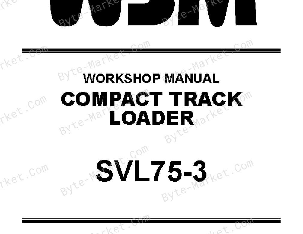 Kubota SVL75-3 Workshop Manual — RY911-31065 image