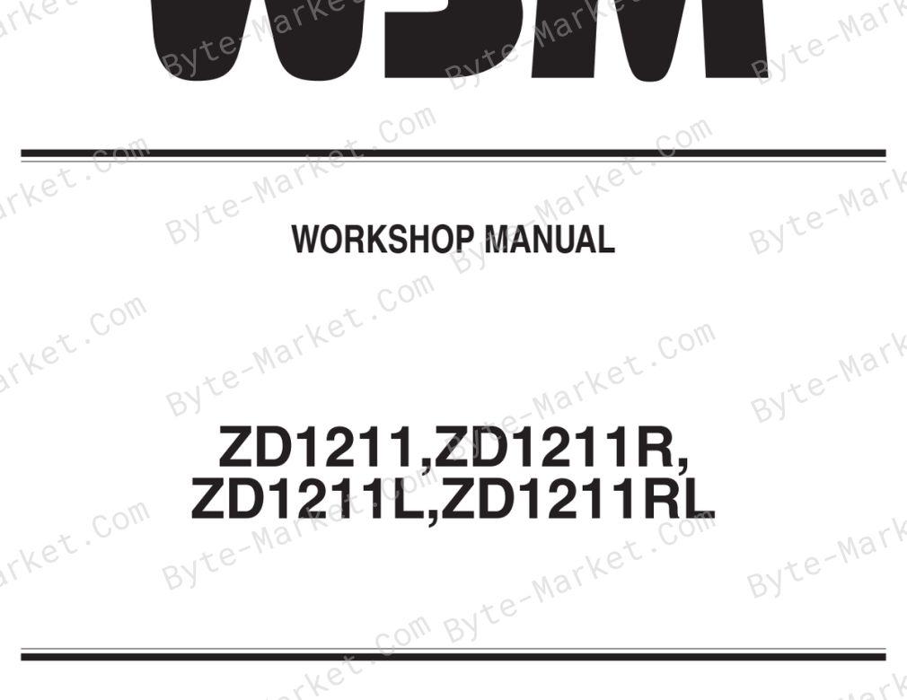 Kubota ZD1211, ZD1211R, ZD1211L, and ZD1211RL Workshop Manual — 9Y111-13443 image