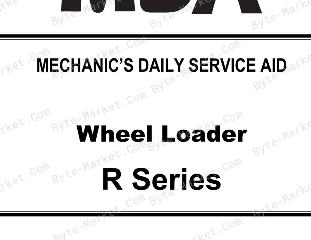 Kubota R065, R085, R082, R070, R090 MECHANIC’S DAILY SERVICE AID — RY920-2367-3 image