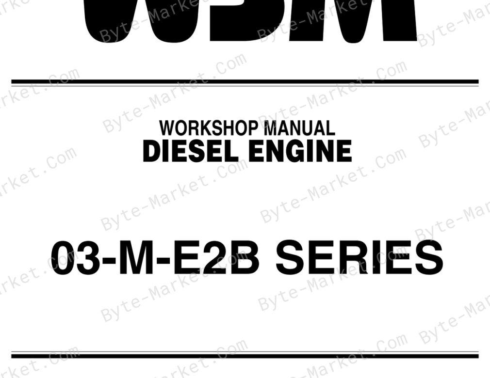 Kubota D1503-M, D1703-M, D1803-M, V2003-M, V2203-M, V2003-M-T, and V2403-M Workshop Manual — 9Y011-02813 image