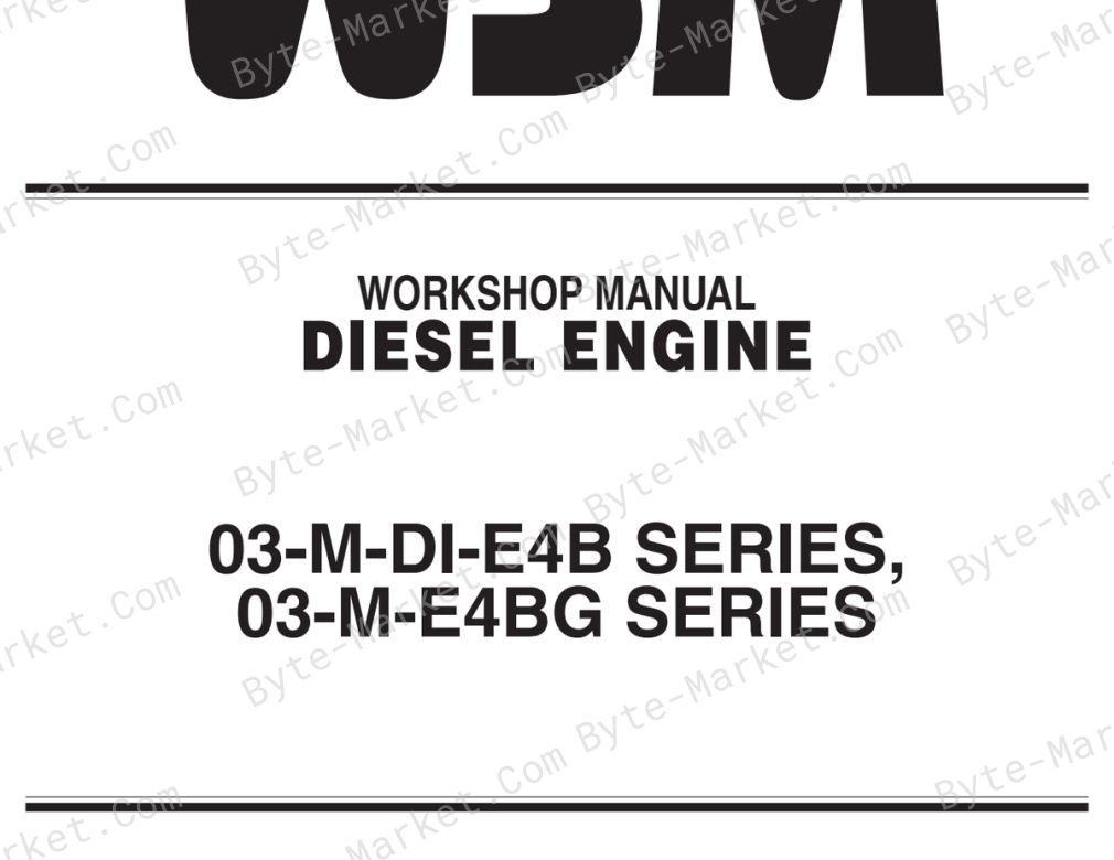 Kubota D1703-M-DI-E4B, and D1503-M-E4BG Workshop Manual — 9Y111-09672 image