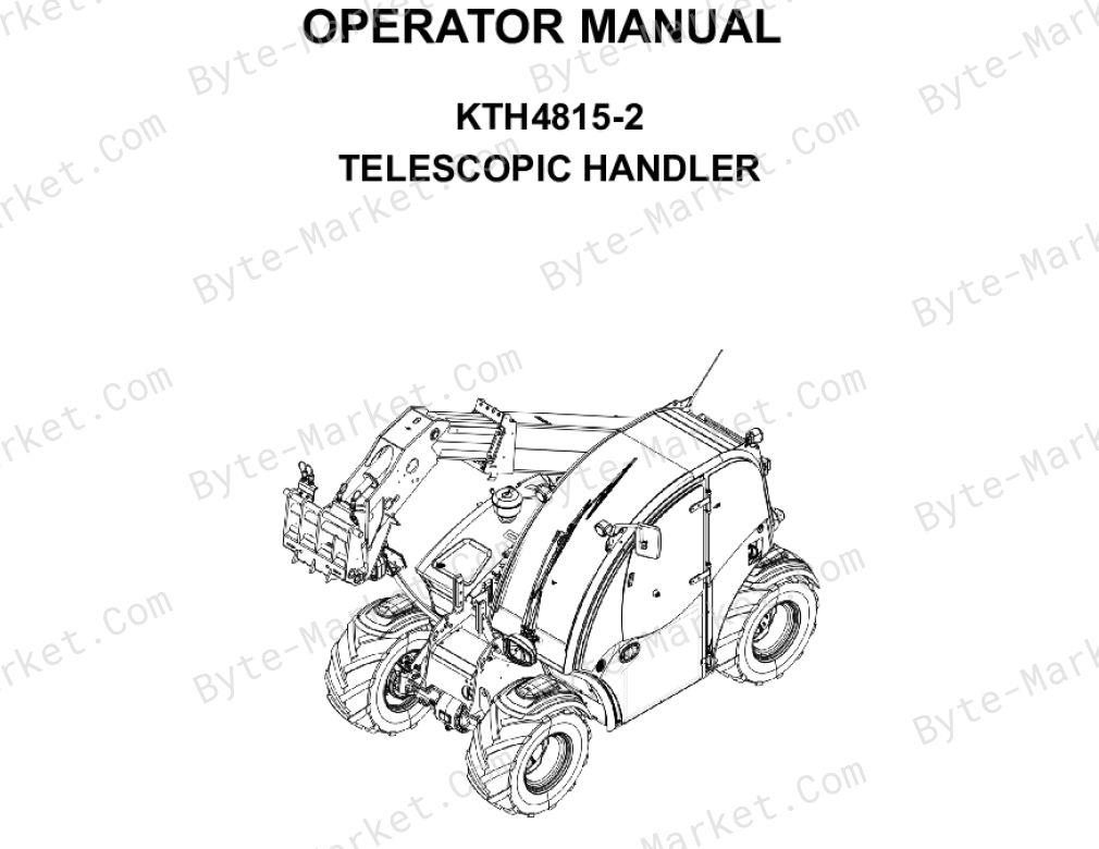 Kubota KTH4815-2 Operator Manual — TOB-0070747 image