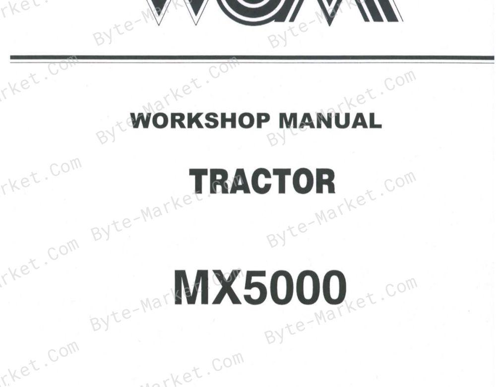 Kubota MX5000 Workshop Manual — 97897-12920 image