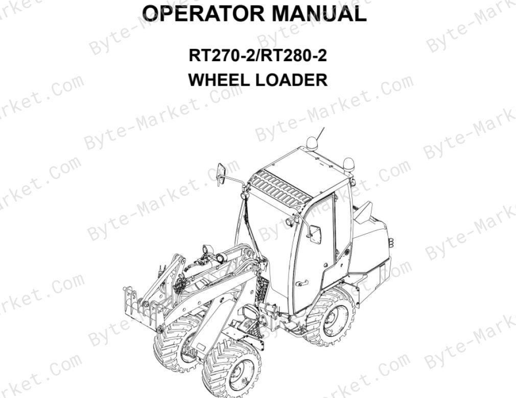 Kubota RT270-2, and RT280-2 Operator Manual — TOB-0086876 image