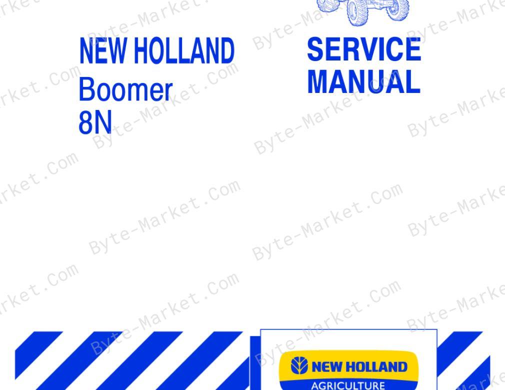 New Holland Boomer 8N Service Manual — 84307374 image