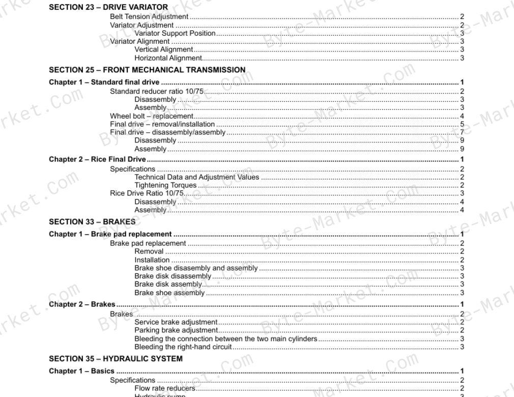 New Holland TC5070 Combine Service Manual — 84465927 image